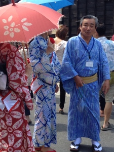 Shibori yukata at the  Arimatsu Shibori Festival 2014