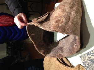 Bag, Sweater made for Year in Local Fiber Project