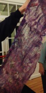 Felted Lacy Scarf by Jodi