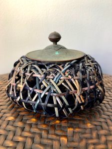 Woven Vessel with Lid